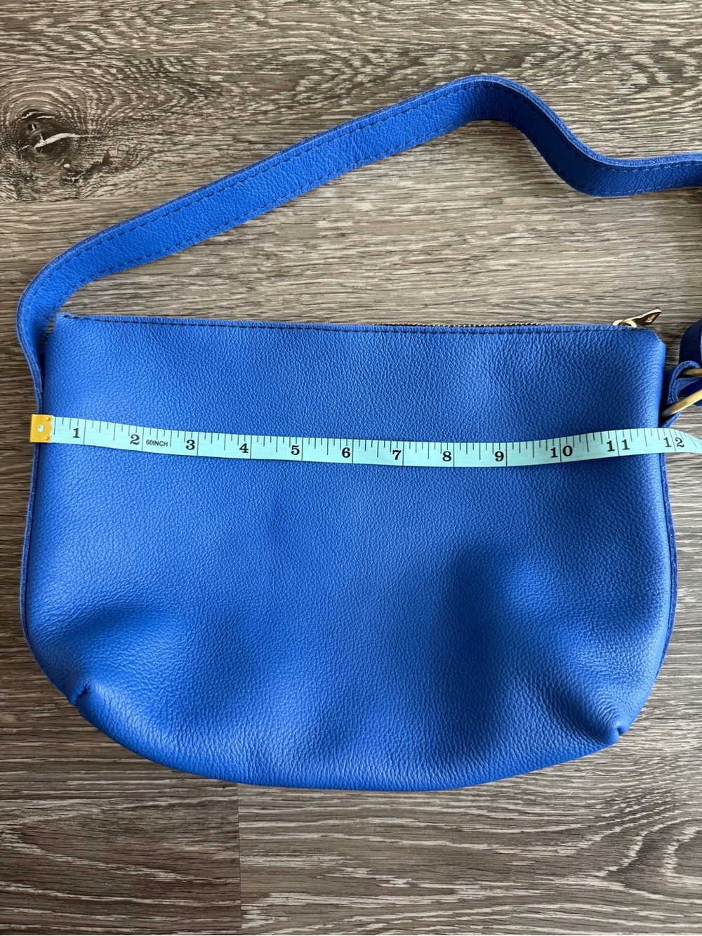 Portland Leather Goods Slouchy Shoulder Bag in Astro Blue / Small - Picture 2 of 7